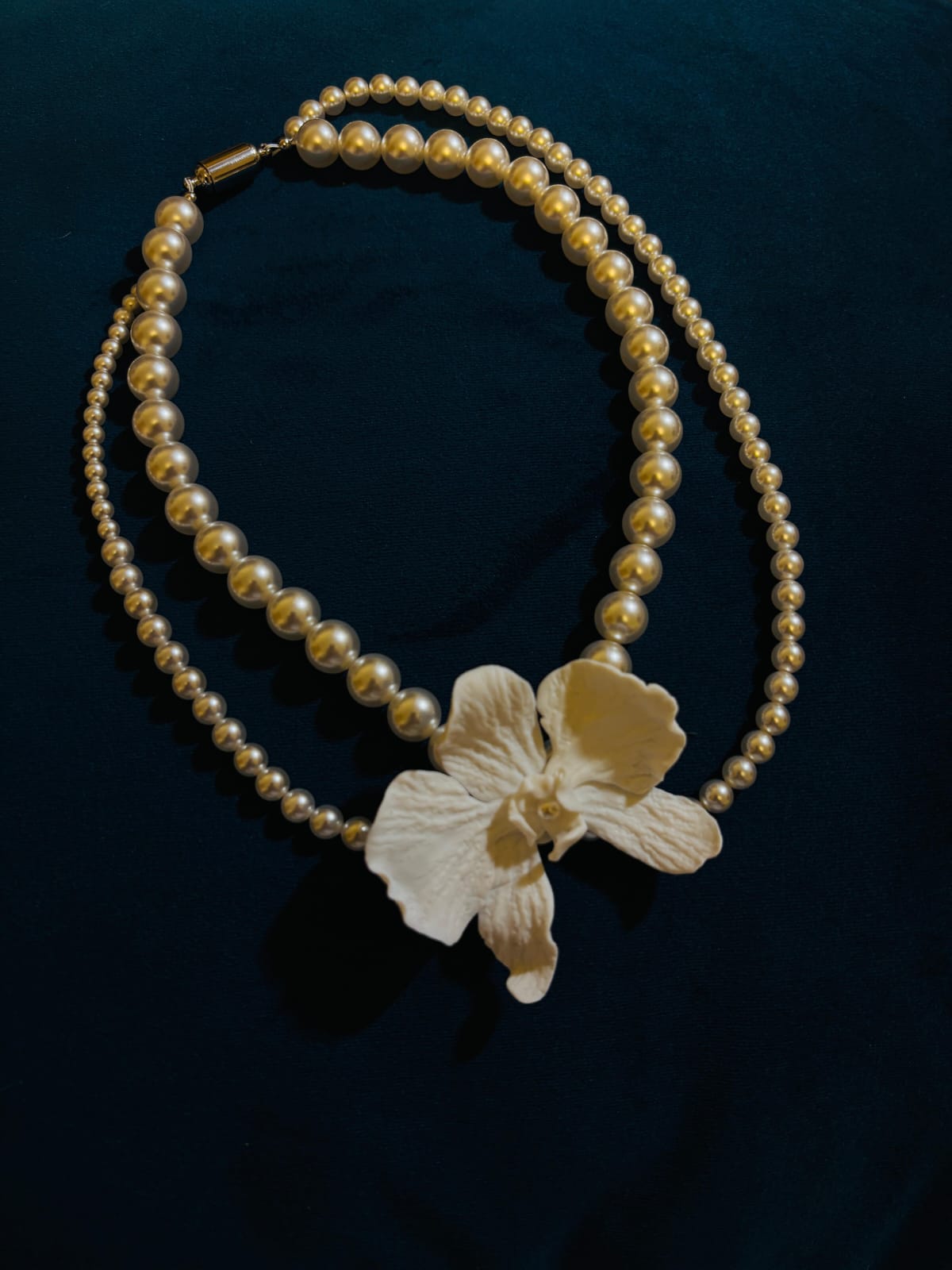 Orchid Pearl Necklace