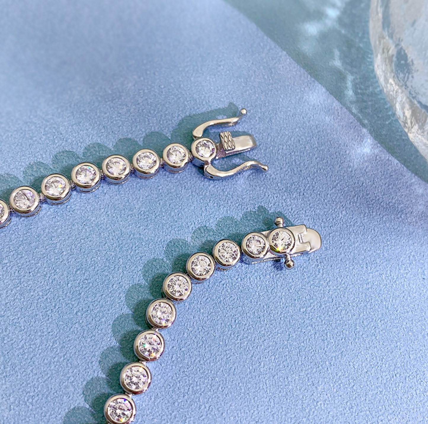 Sterling Silver Tennis Deluxe Bracelet