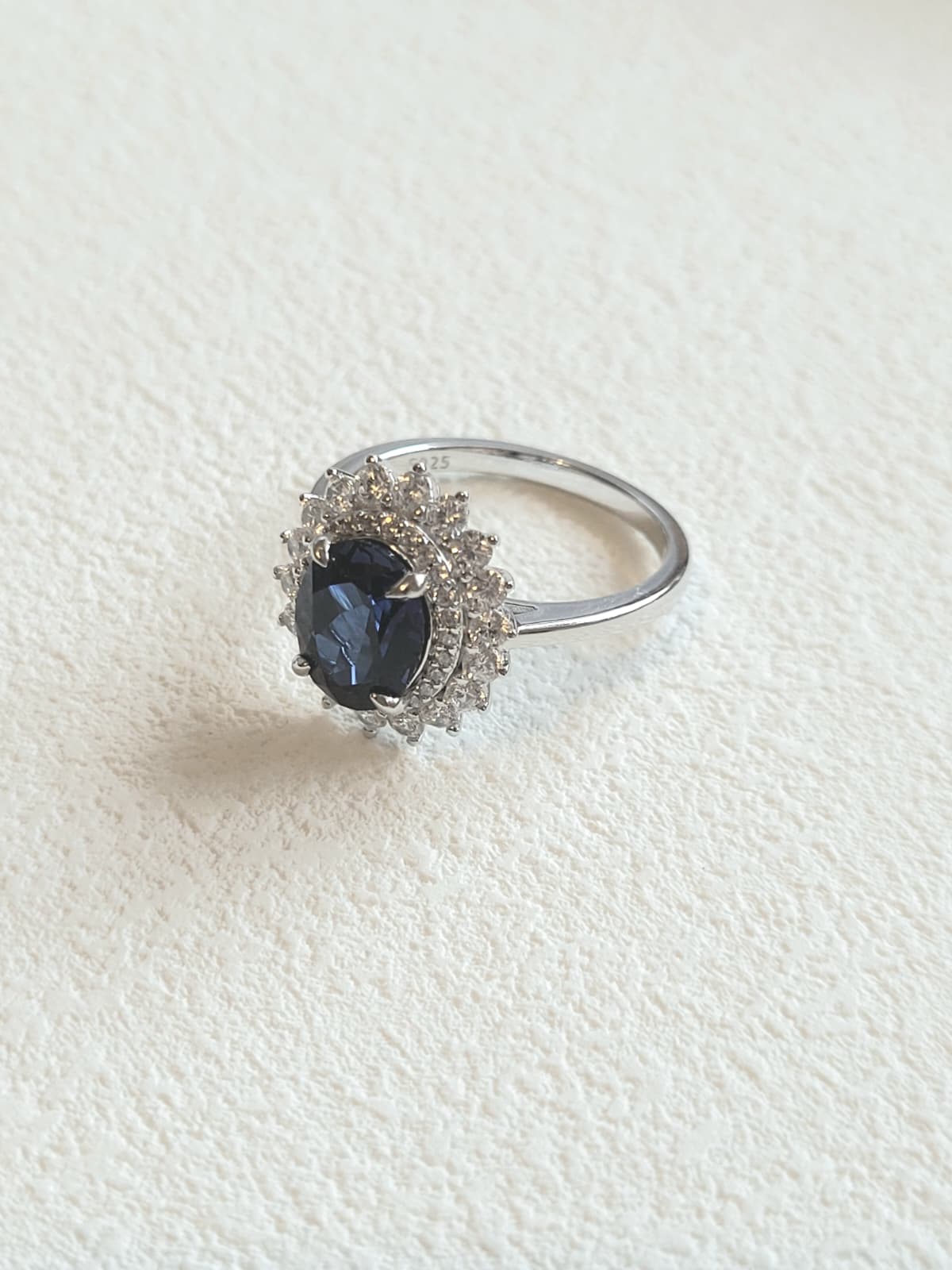 2CT Royal Blue Lab-Grown Sapphire Ring