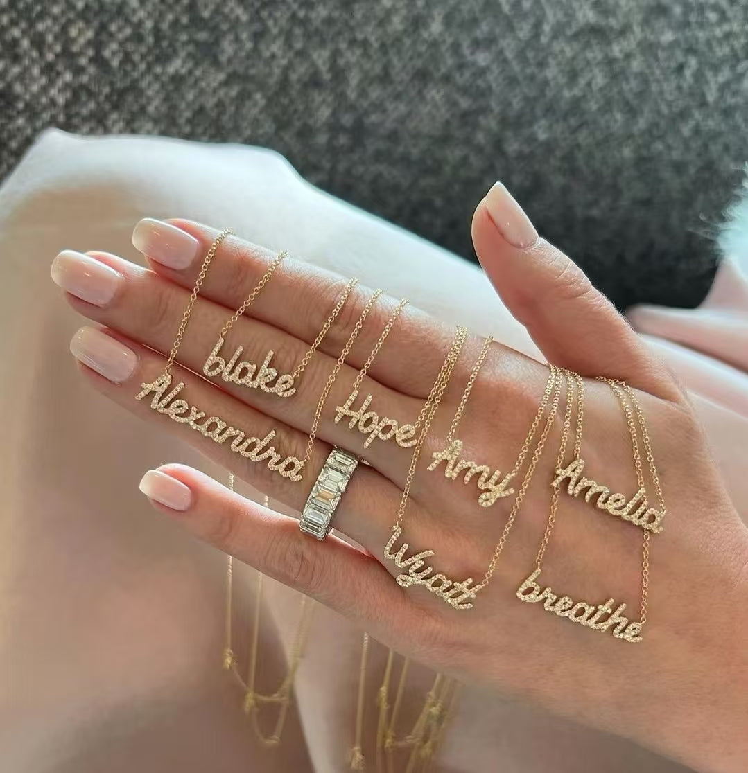 Sparkling Customised Name Necklace