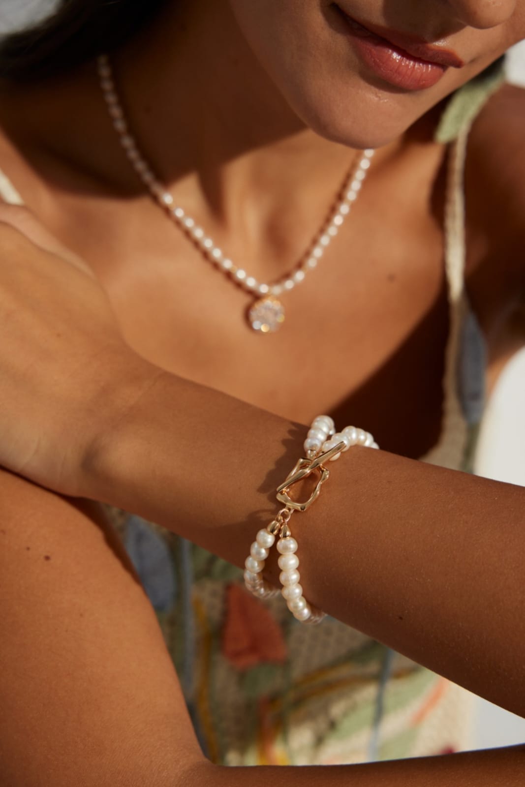 Double Layer Freshwater Pearl Bracelet