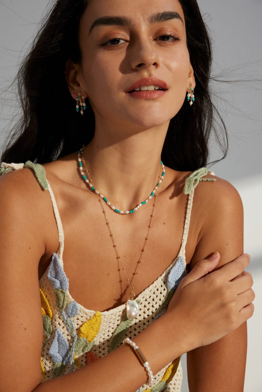 Golden Coast Baroque Pearl Necklace – Effortless Summer Elegance