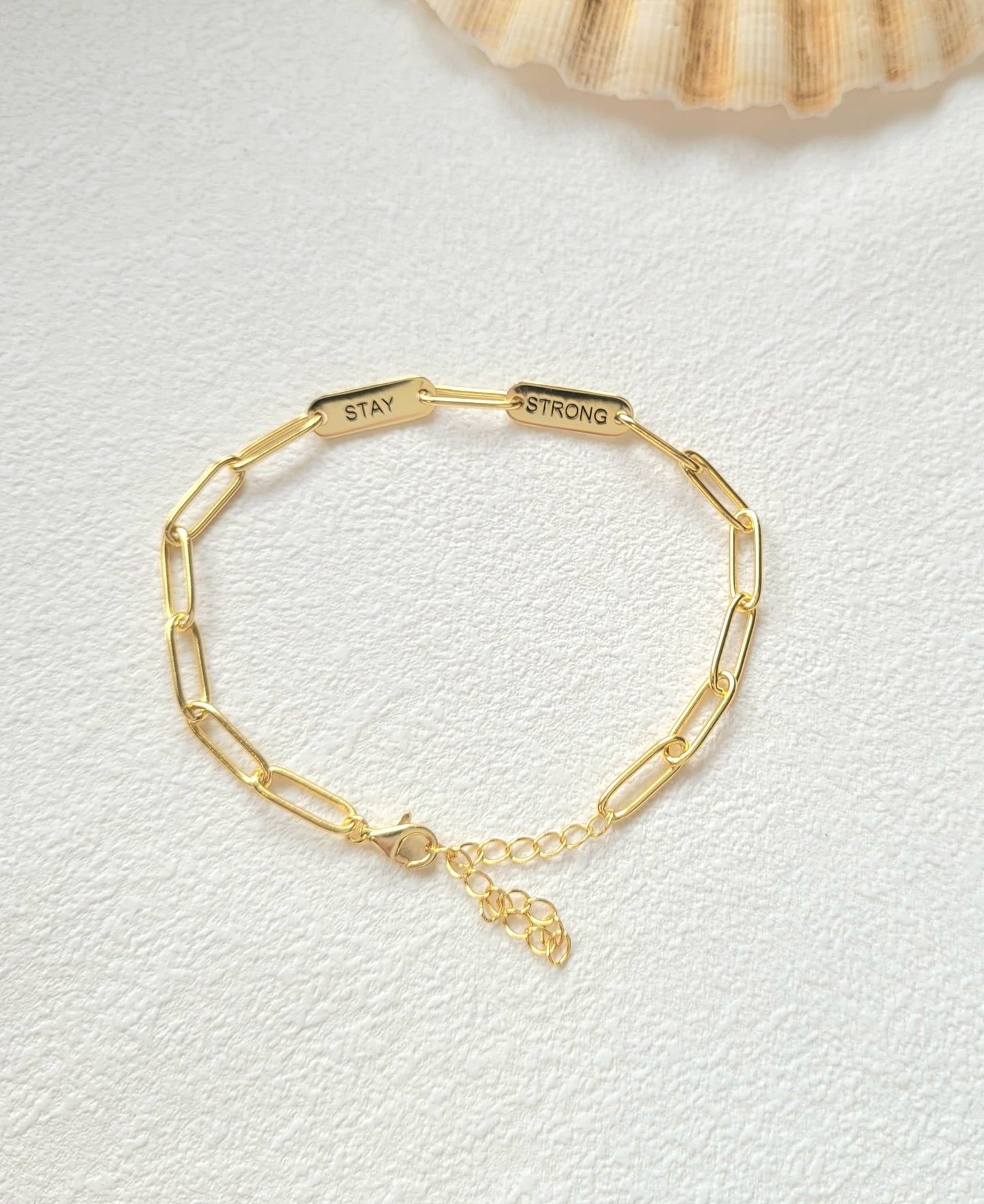 Personalised Engraved Charm Bracelet