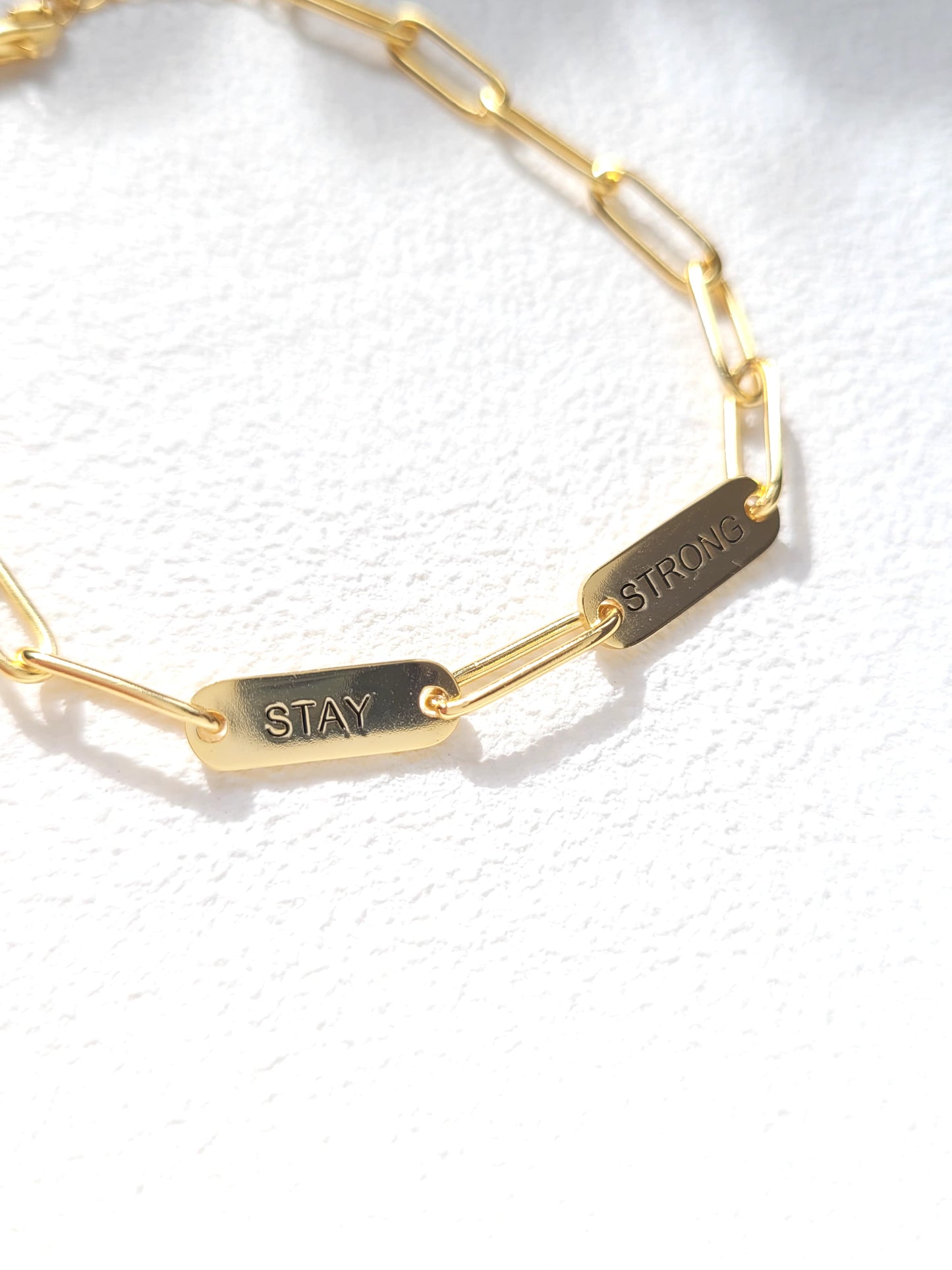 Personalised Engraved Charm Bracelet