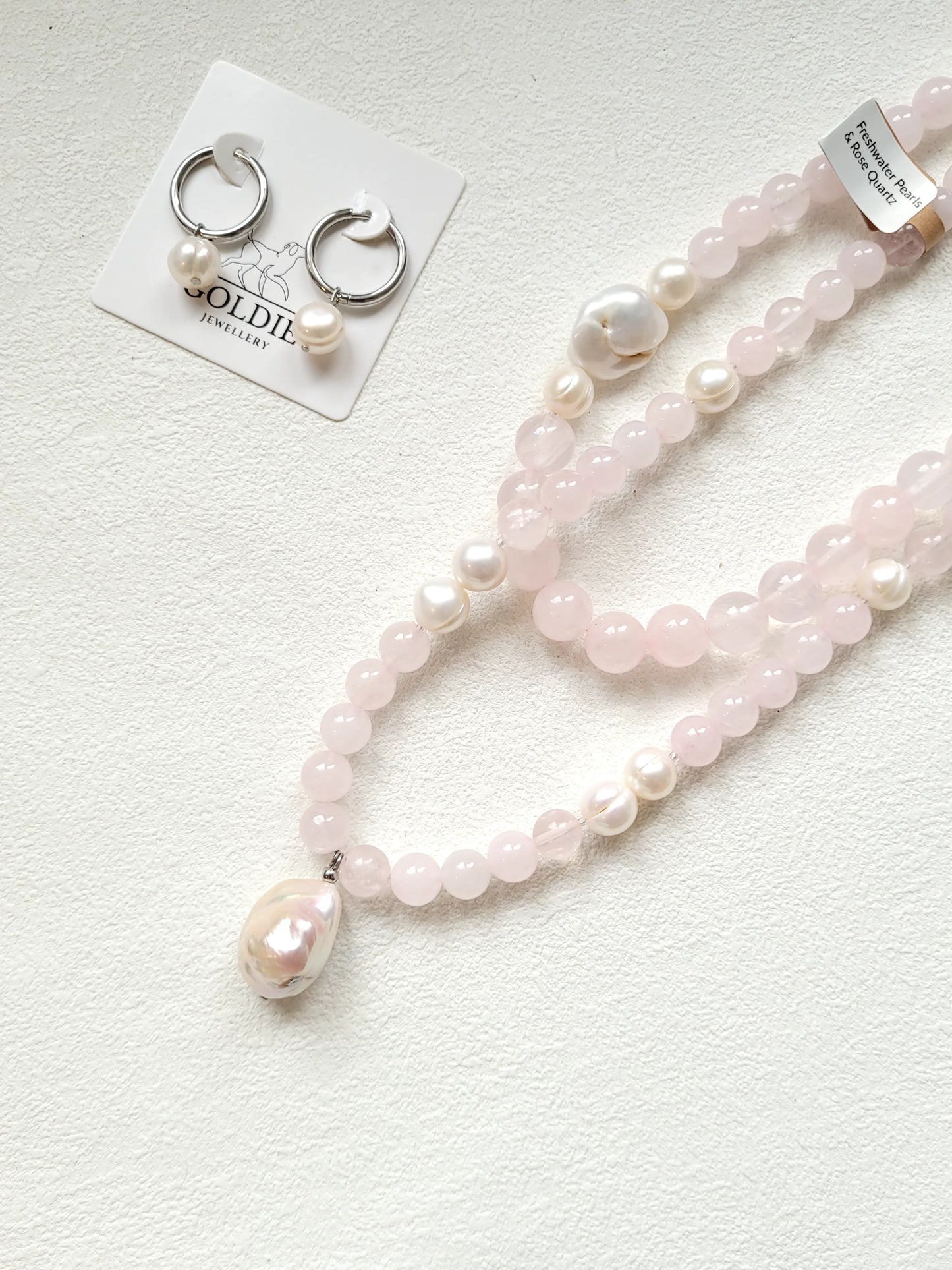 Blush Rose Pearl Necklace