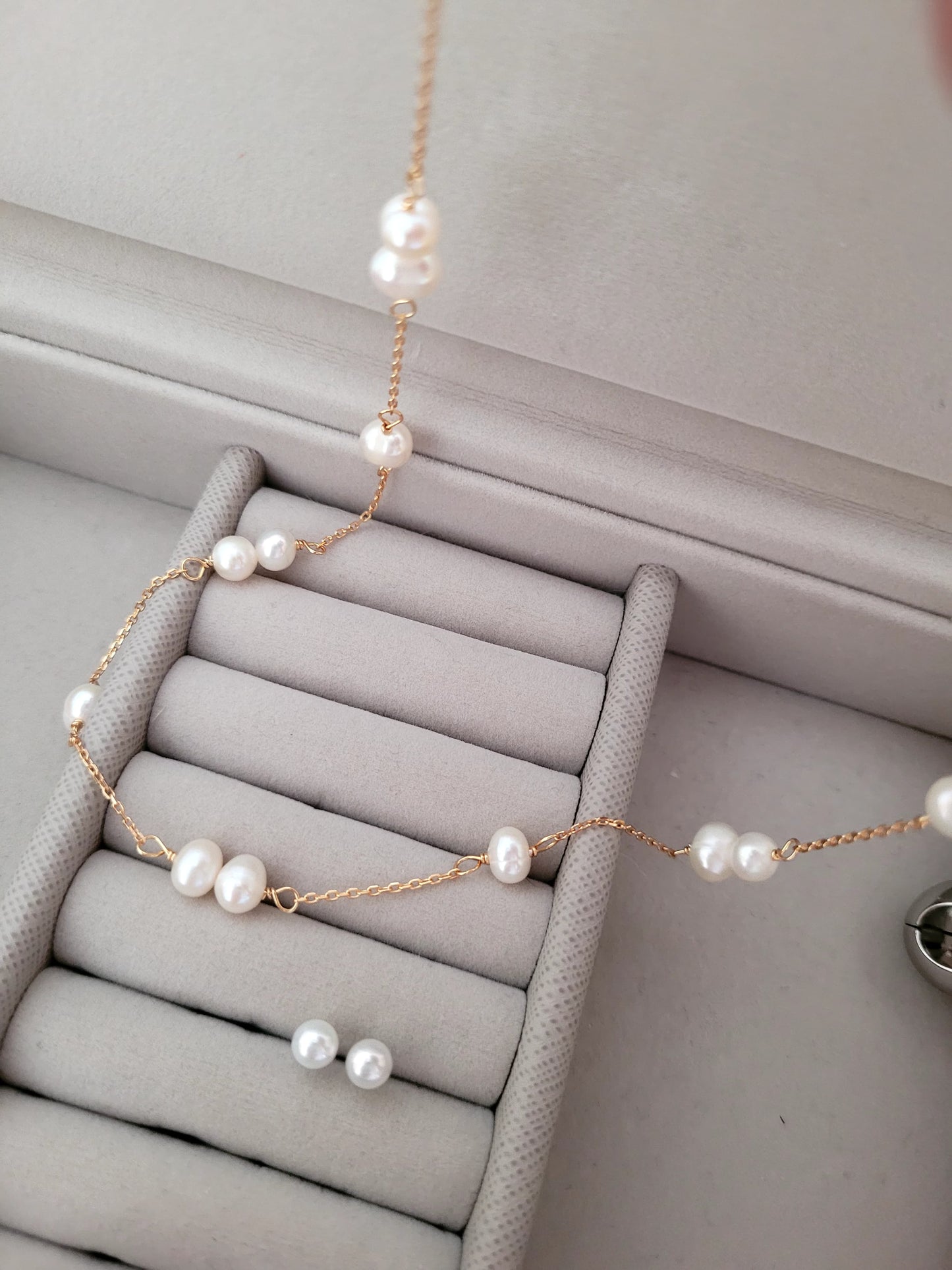 Mini Pearl Stud Earrings