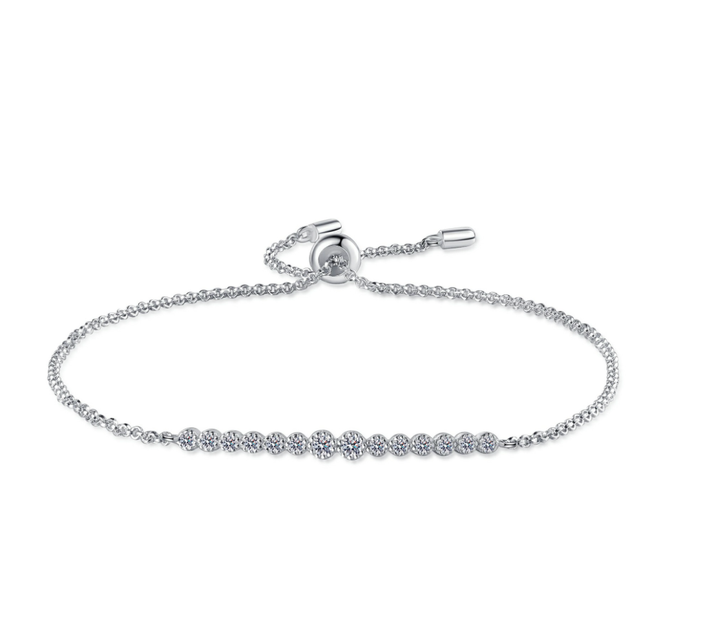 Minimalist Flex Moissanite Bracelet