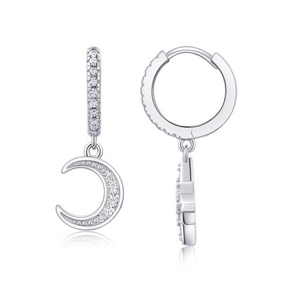 Lunar & Star Moissanite Earrings