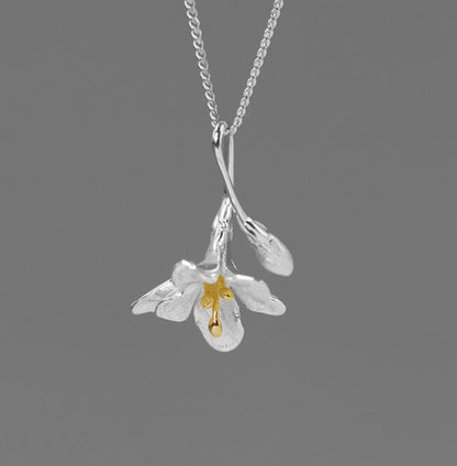 Spring Blossom Silver Necklace