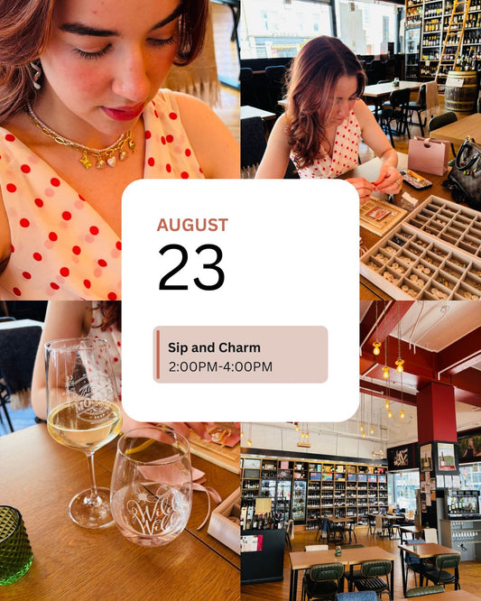 Sip & Charm Aberdeen | Wine & Jewellery Making Workshop