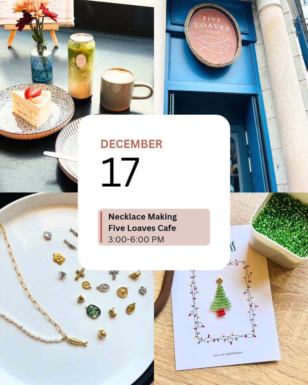 Jewellery Making Workshops | Five Loaves Cafe