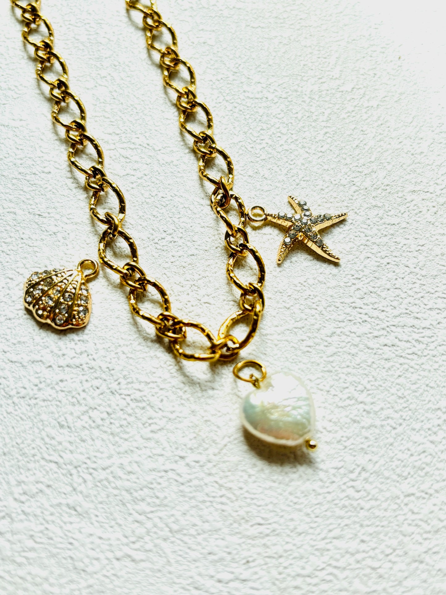 Handmade Freshwater Pearl Charm – Button, Heart & Bar Pendant