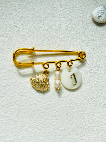 Personalized Charm Brooch