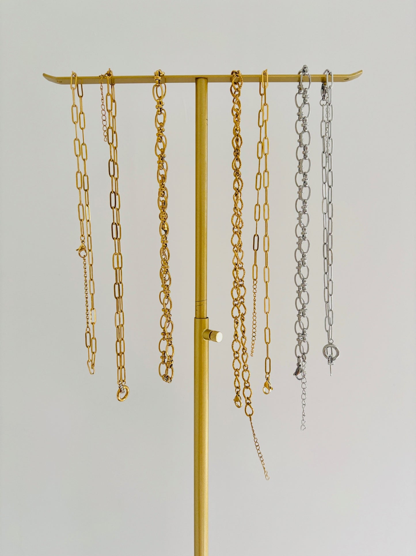 Paperclip Chain Necklace – 18K Gold PVD Stainless Steel Minimal Layering Necklace
