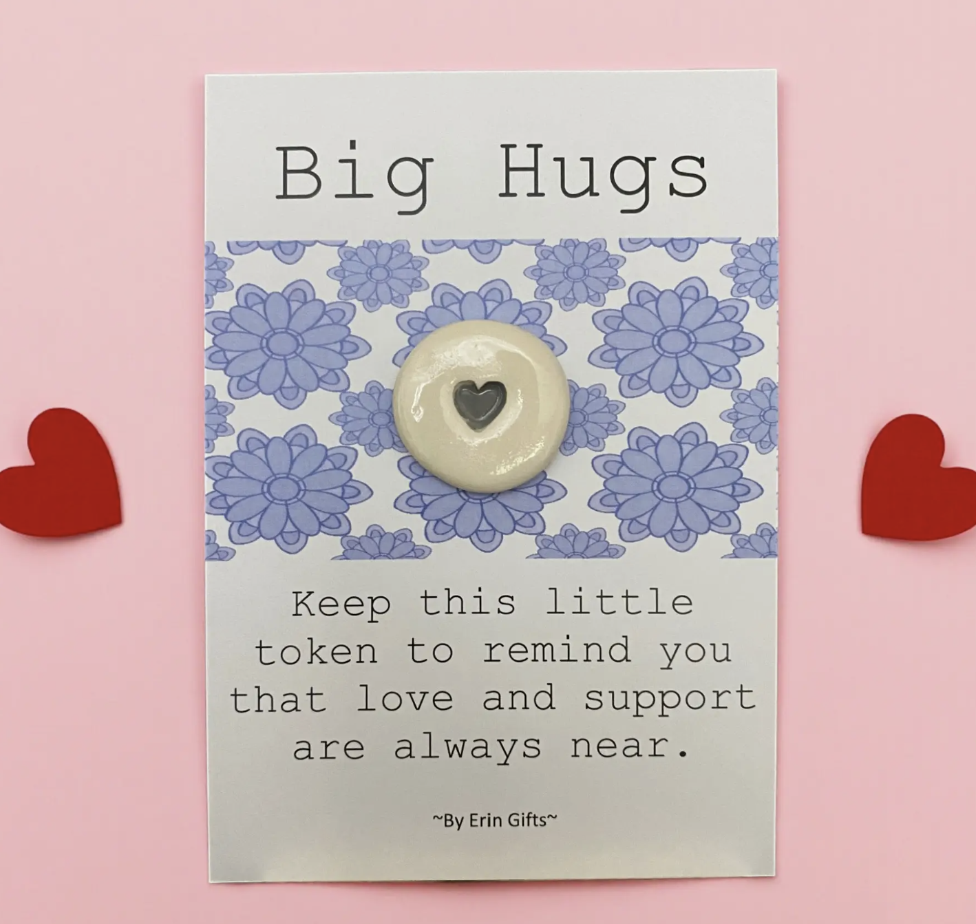 Big Hugs Ceramic Pocket Token Pocket Hug and Card