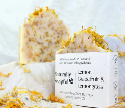 Lemon, Grapefruit & Lemongrass 100% Natural Soap Bar