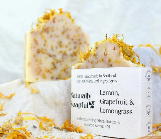 Lemon, Grapefruit & Lemongrass 100% Natural Soap Bar