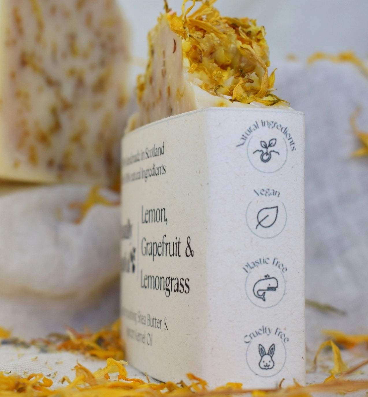 Lemon, Grapefruit & Lemongrass 100% Natural Soap Bar