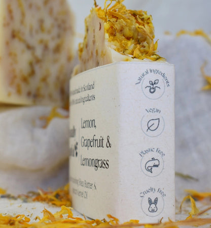 Lemon, Grapefruit & Lemongrass 100% Natural Soap Bar