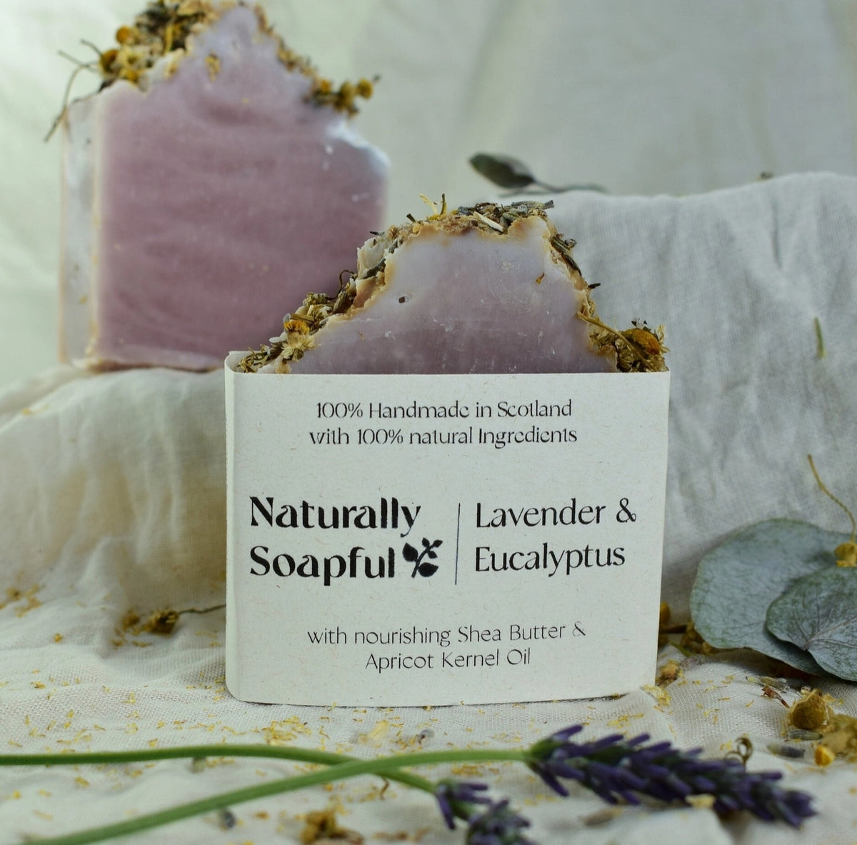 Lavender & Eucalyptus Soap Bar, Handmade Soap