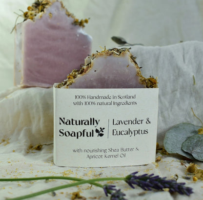 Lavender & Eucalyptus Soap Bar, Handmade Soap