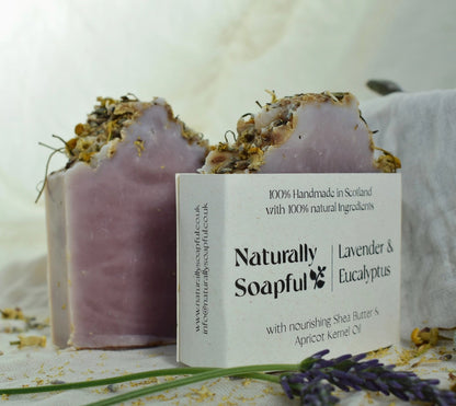 Lavender & Eucalyptus Soap Bar, Handmade Soap