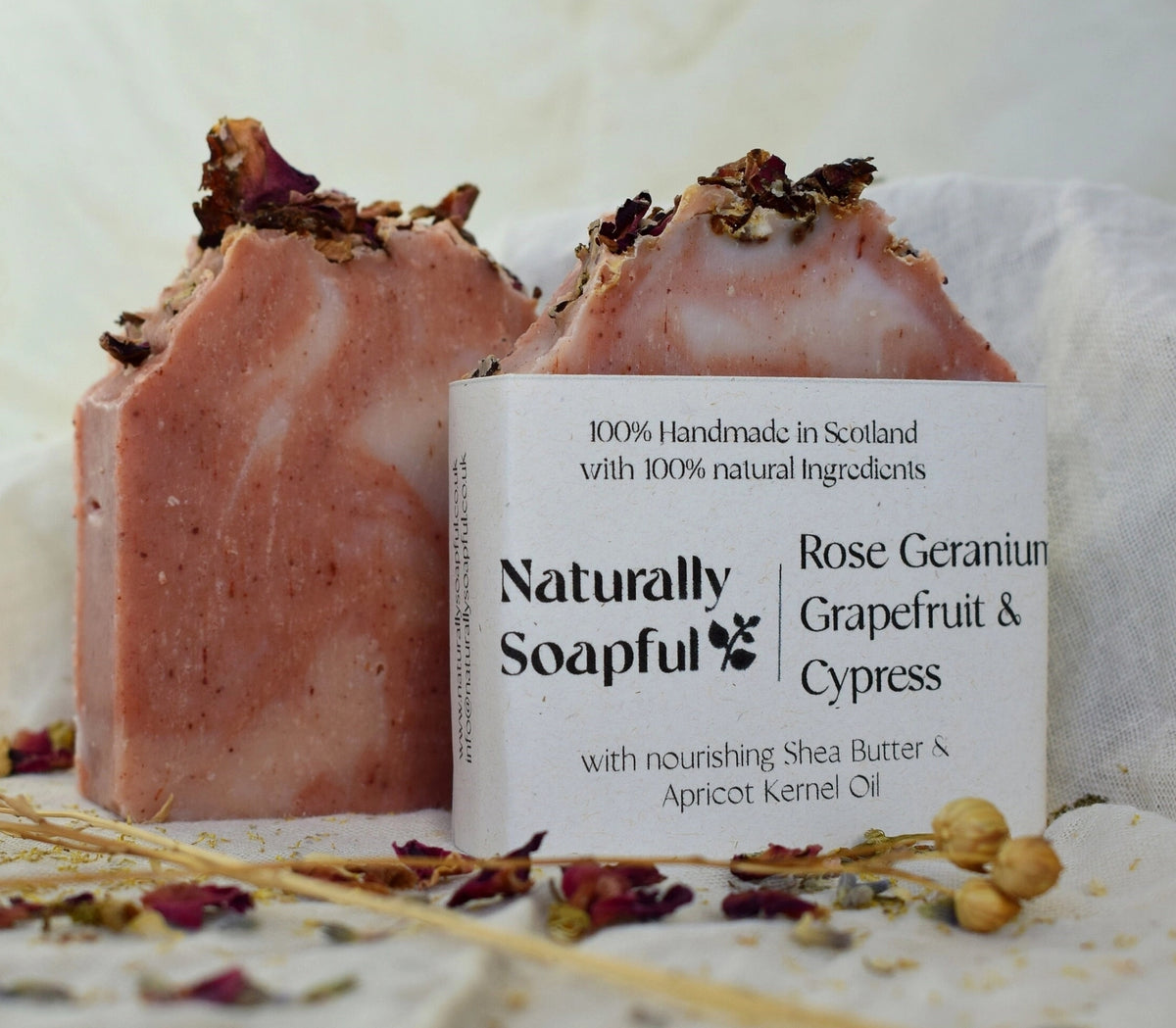 Rose Geranium 100% Natural, Vegan Handmade Self Care Soap