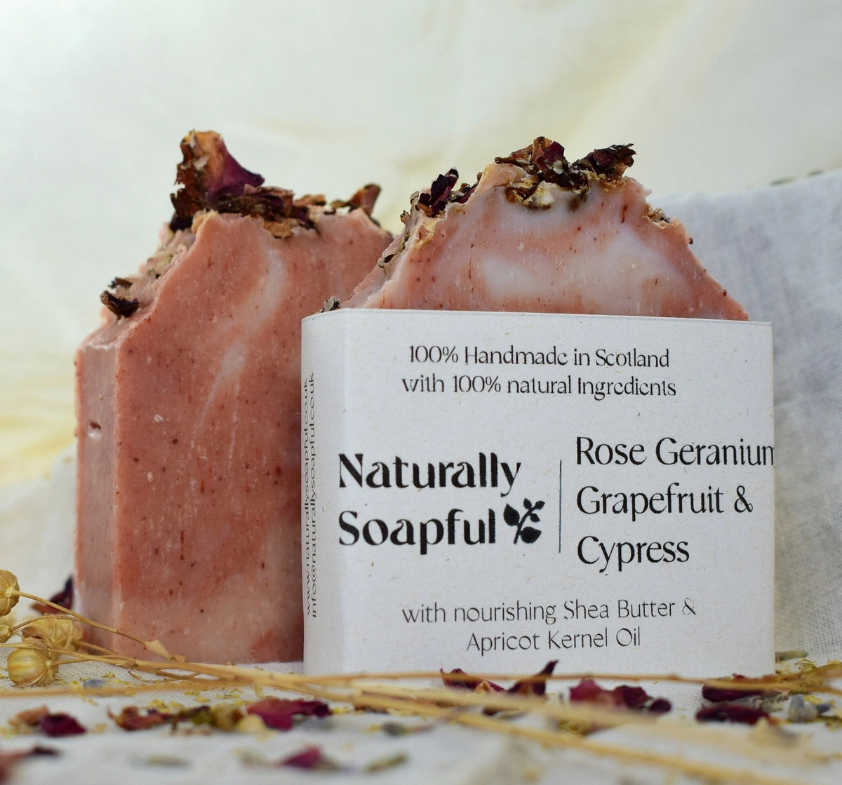 Rose Geranium 100% Natural, Vegan Handmade Self Care Soap