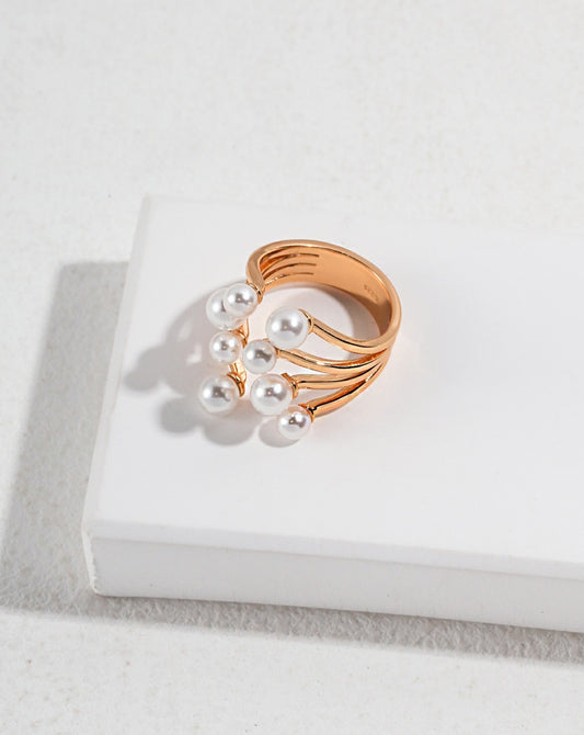 Blooming Pearl Ring (Gold)