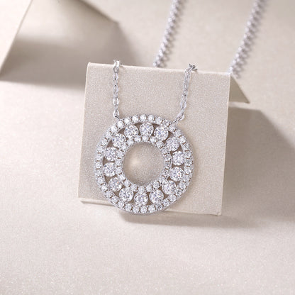 Timeless Halo Moissanite Necklace