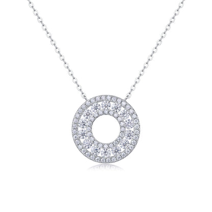 Timeless Halo Moissanite Necklace