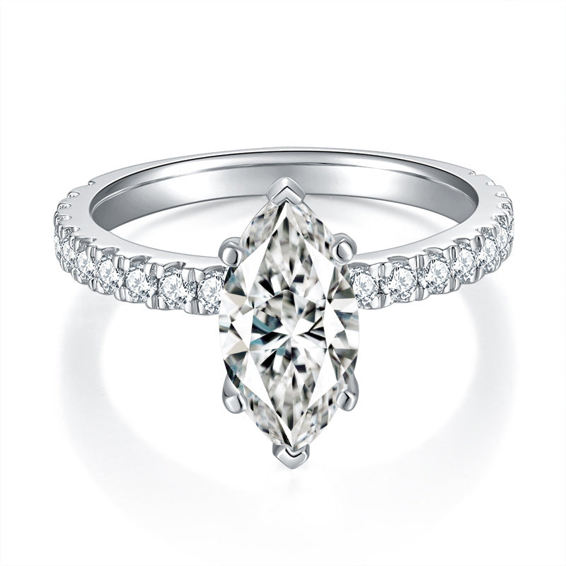 2.00CT Marquise Cut Moissanite Ring