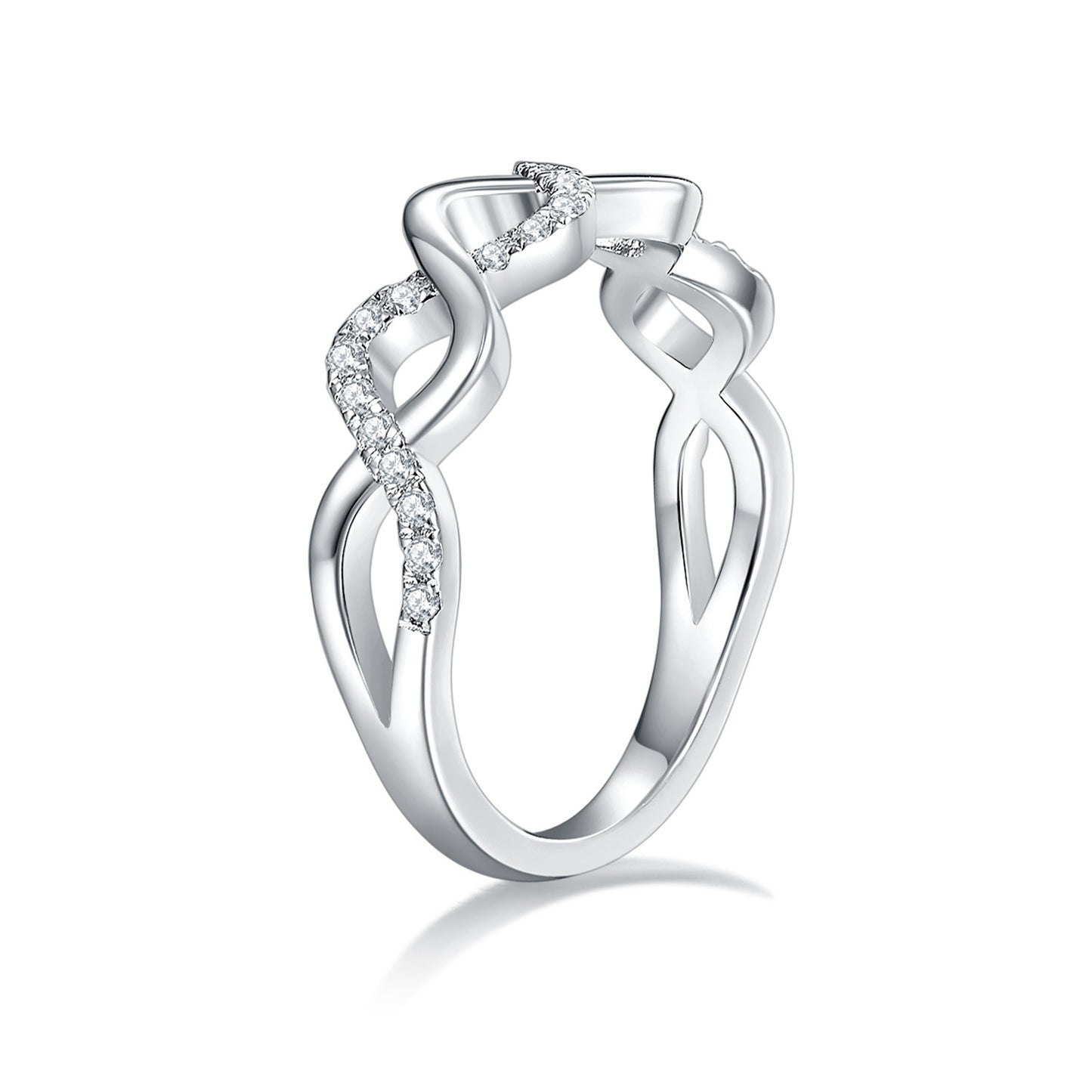 Celtic Wave Moissanite Ring