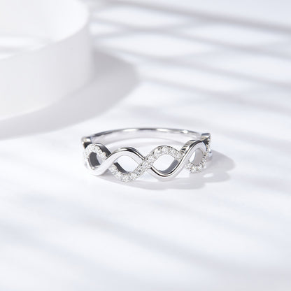 Celtic Wave Moissanite Ring