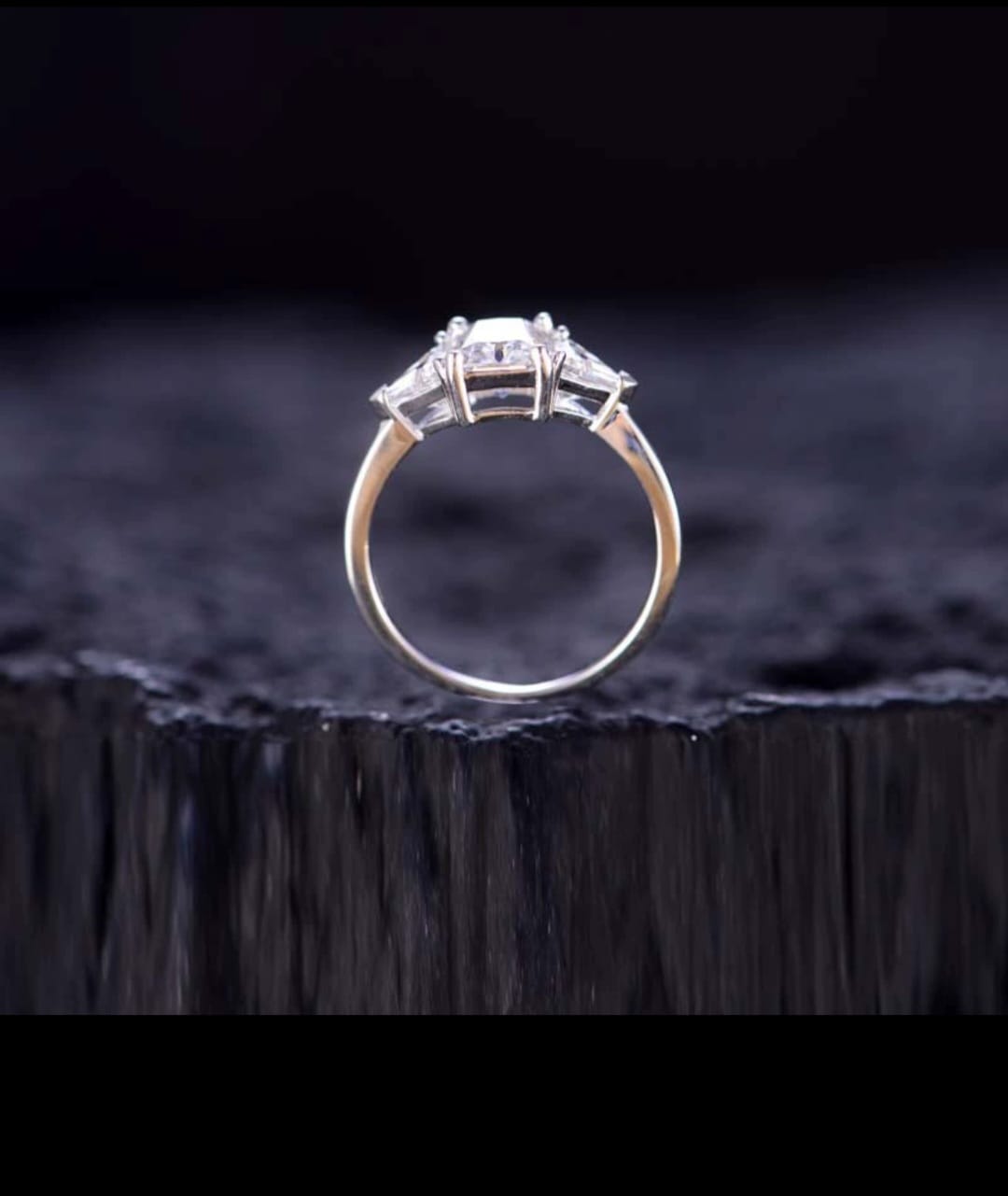 2.00CT Radiant Cut Moissanite Ring