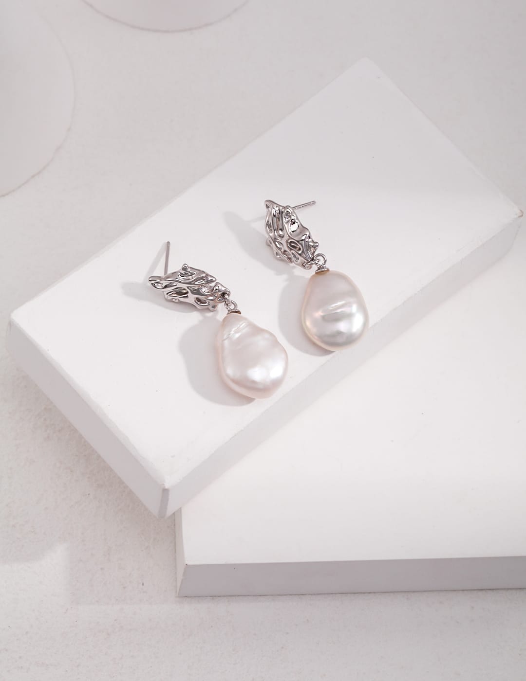 Big Baroque Pearl Earrings