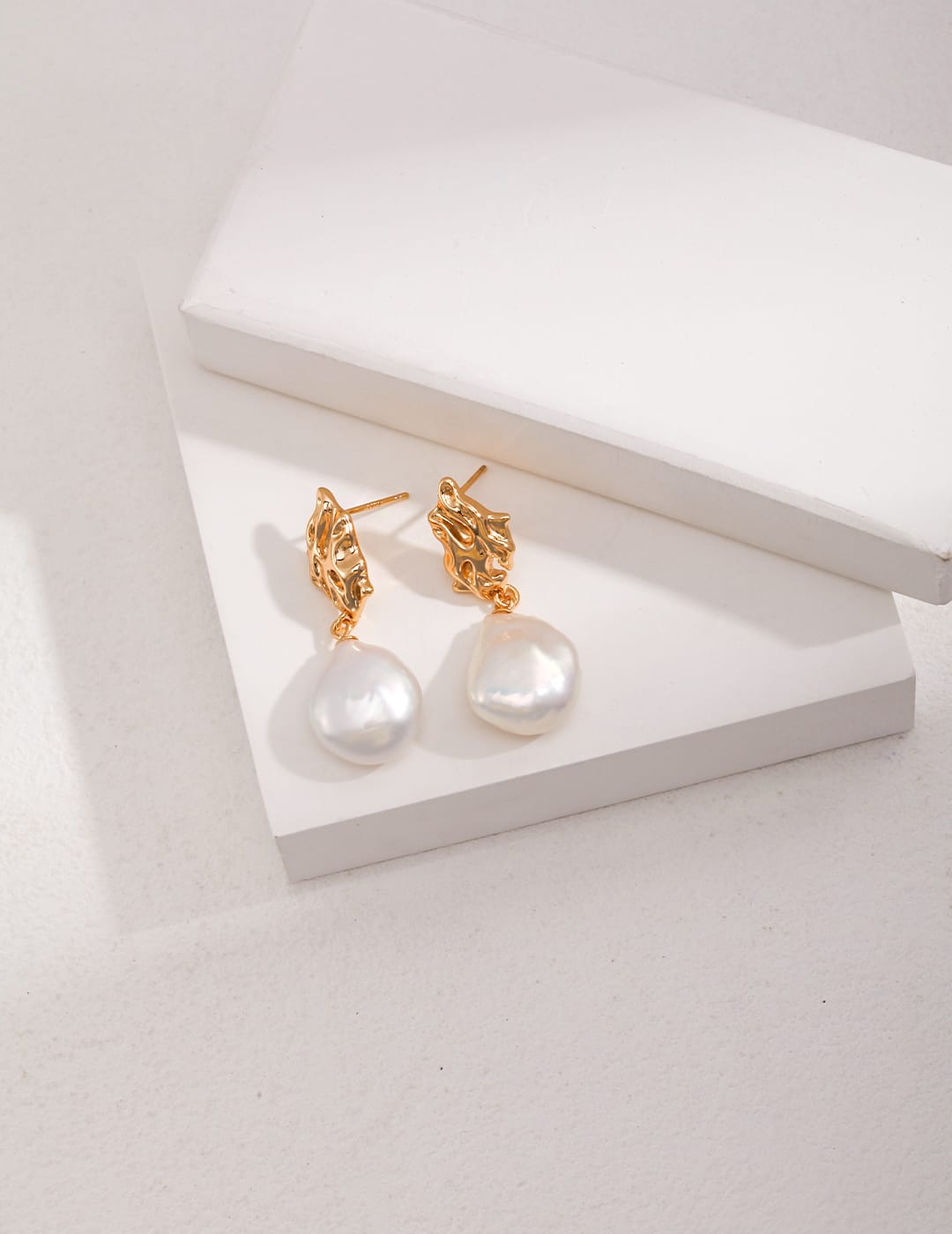 Big Baroque Pearl Earrings