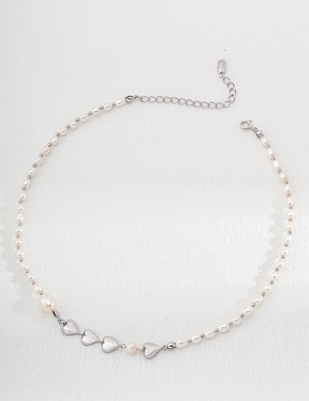 Freshwater Cultured Pearl Heart Necklace