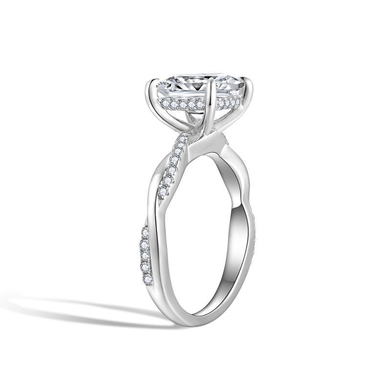 2.00CT Petite Twist Moissanite Ring