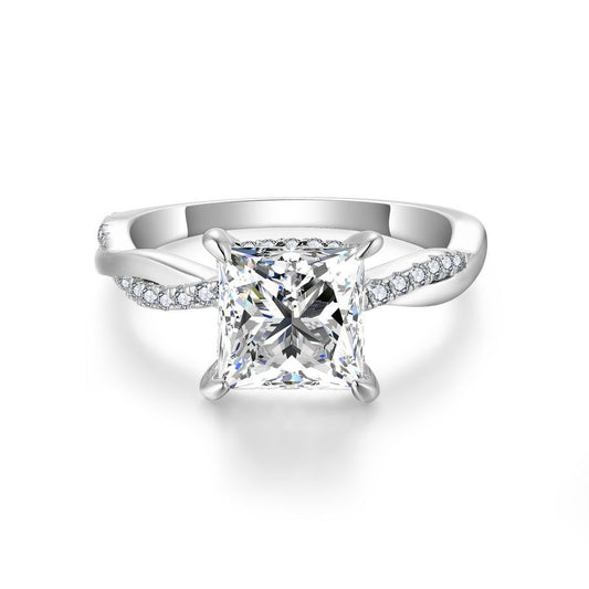 2.00CT Petite Twist Moissanite Ring