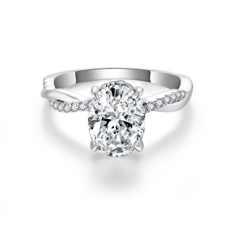 2.00CT Petite Twist Moissanite Ring