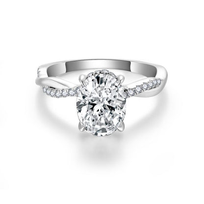 2.00CT Petite Twist Moissanite Ring