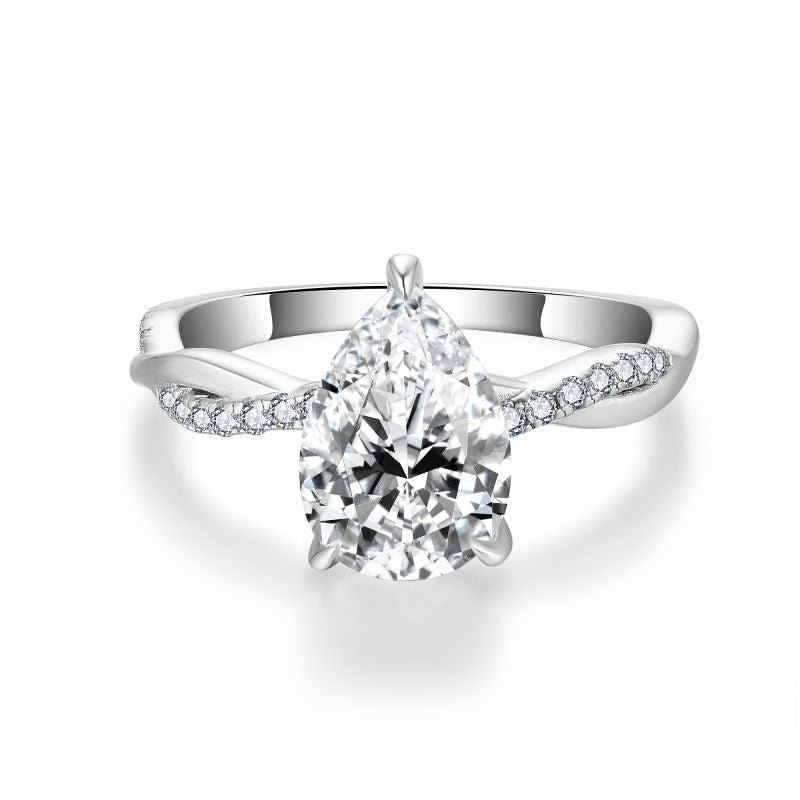 2.00CT Petite Twist Moissanite Ring