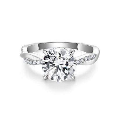 2.00CT Petite Twist Moissanite Ring