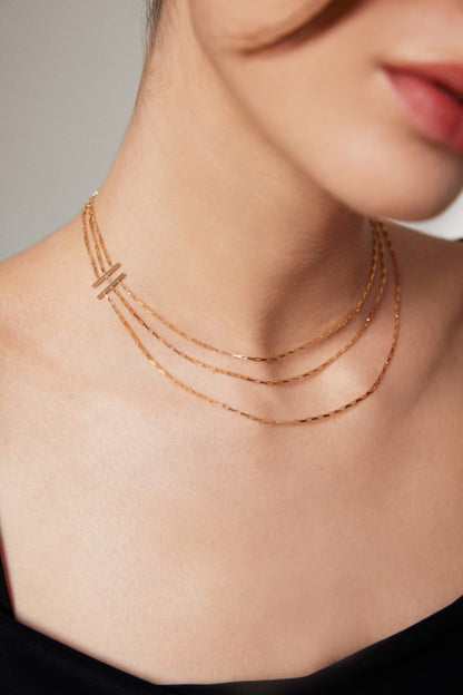 Layered Silver Necklace