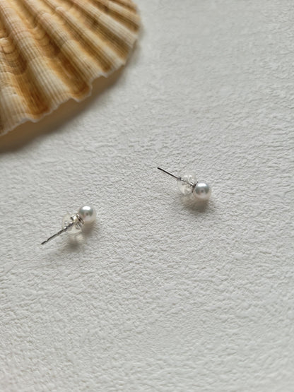 Mini Pearl Stud Earrings