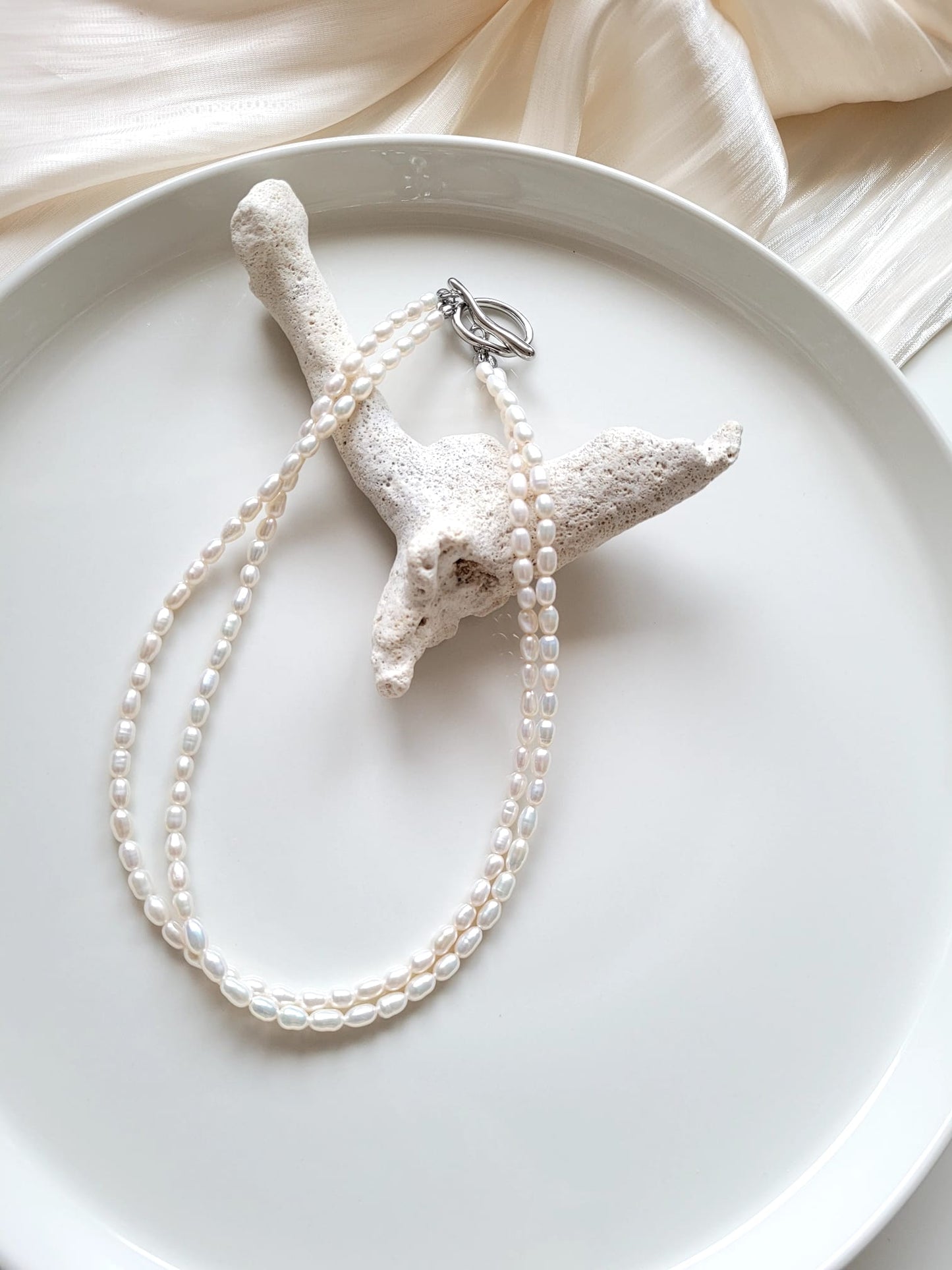 Double Layer Freshwater Pearl Necklace