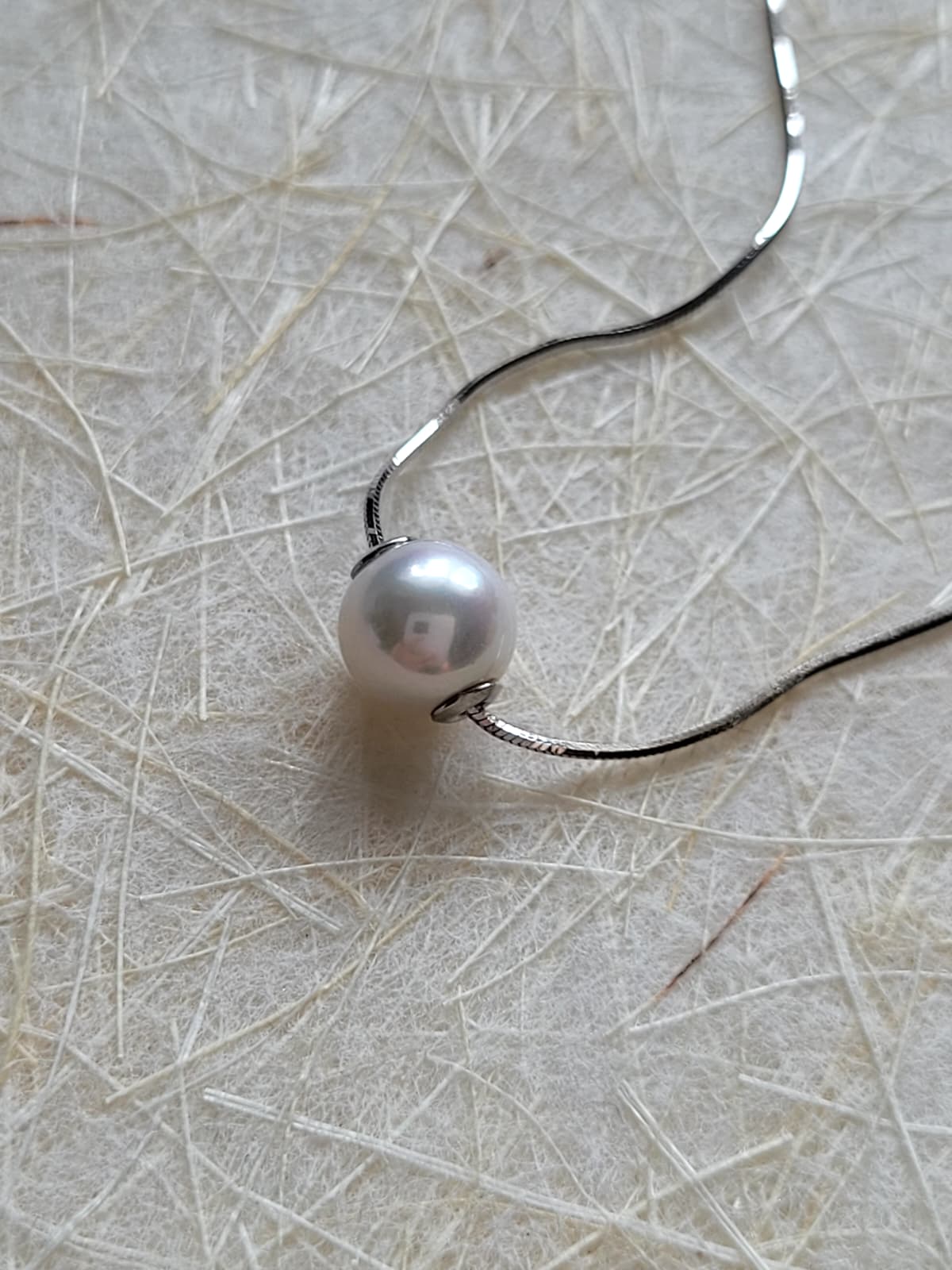 Cultured Freshwater Pearl Slider Necklace – Timeless Elegance