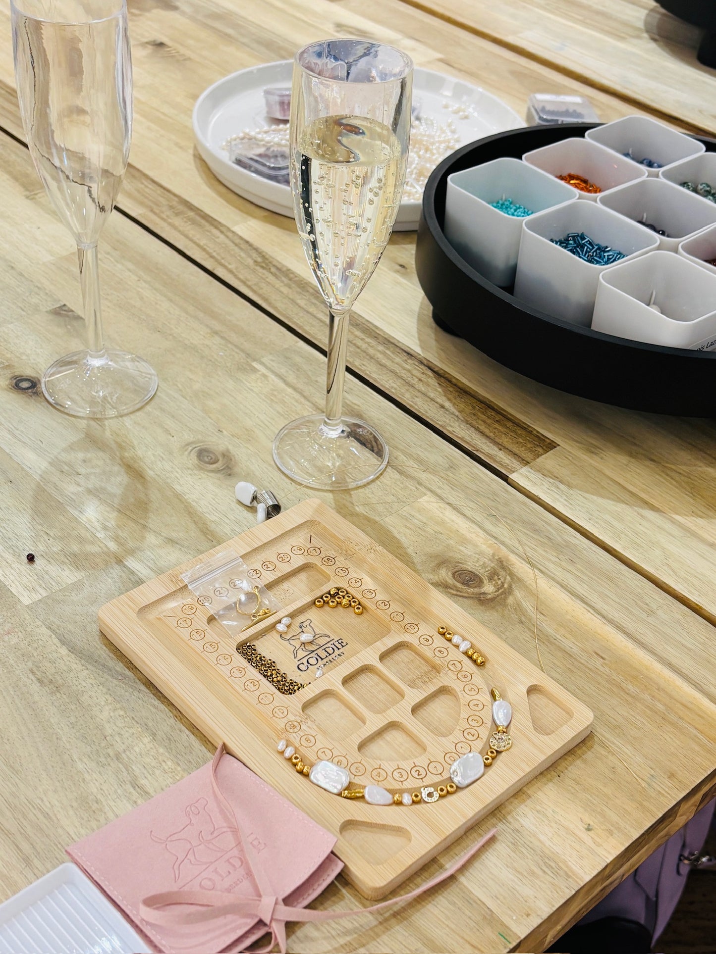 jewellery making at curated aberdeen -hosted by goldie aberdeen