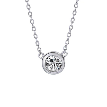 0.5CT Bubble Moissanite Necklace